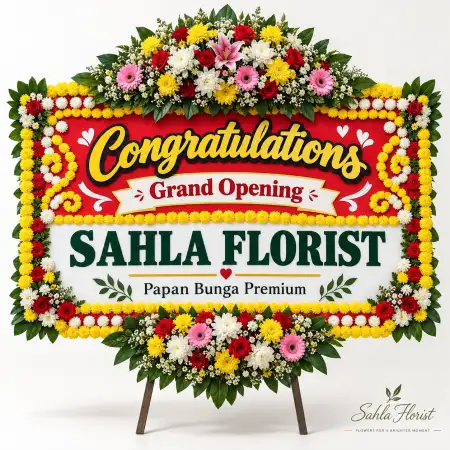 Papan Bunga Ucapan Selamat Galaxy Mall Surabaya