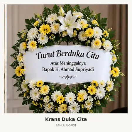 Krans Bunga Duka Galaxy Mall Surabaya
